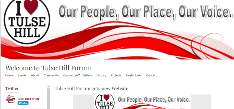 Tulse Hill Forum gets new Website